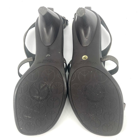 Authentic Donald J. Pliner heeled leather sandals size 7 - Picture 4 of 5
